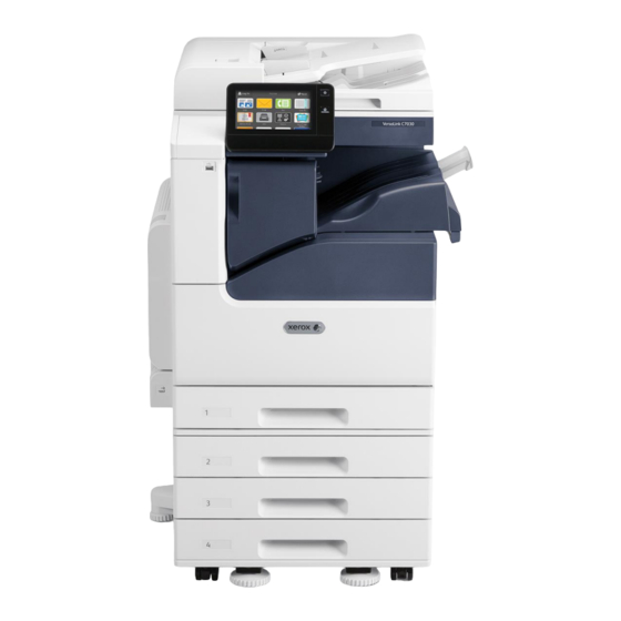 Xerox VersaLink C7020 Customer Expectation And Installation Manual