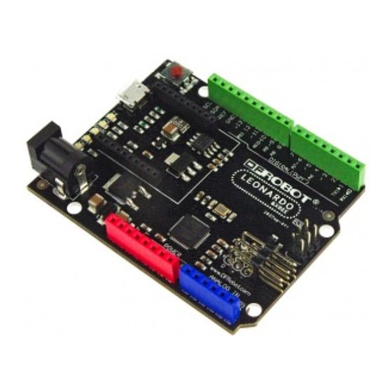 DFRobot Leonardo with Xbee R3 Manual