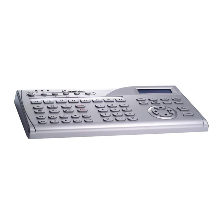 GeoVision GV-Keyboard V3 Quick Start Manual