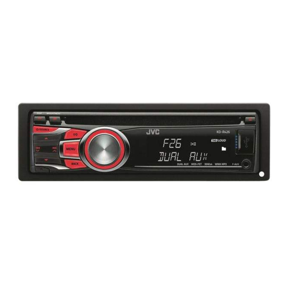 JVC KD-R526 Installation & Connection Manual