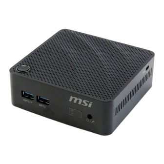 MSI Cubi B171 Manual
