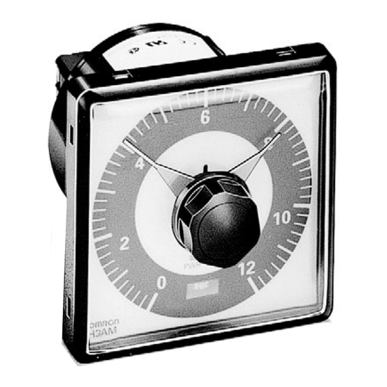 Omron H3AM Manual