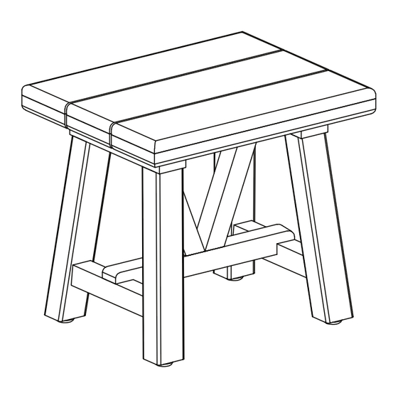 Garden Trading Chilford Solid Wood Stool Assembly Instructions