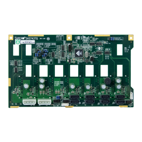 User Manuals: Supermicro Supero SAS-743TQ backplane