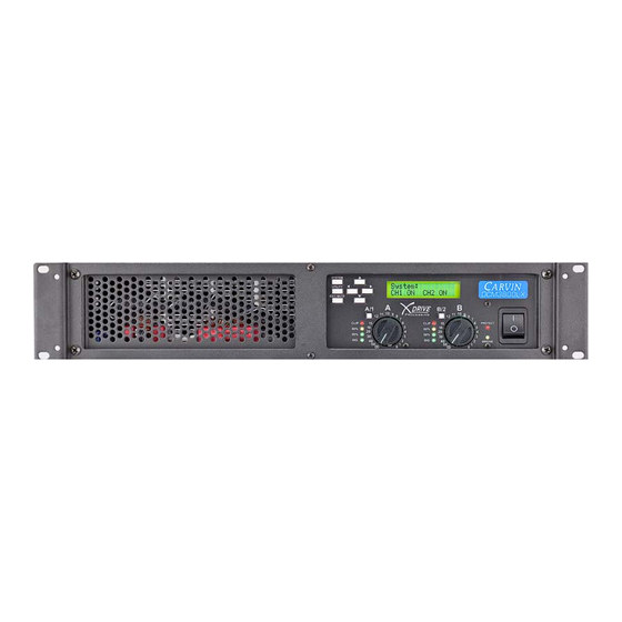 CARVIN XDrive DCM2000Lx Operation Manual