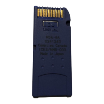 Sony MSA-8A Operating Instructions