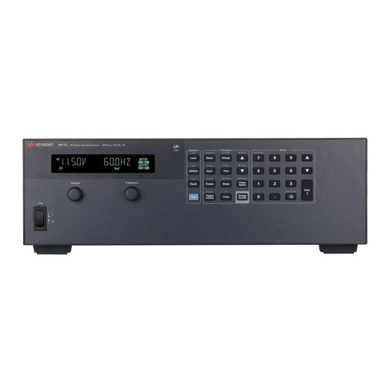 Keysight Technologies 6811C Quick Start Manual