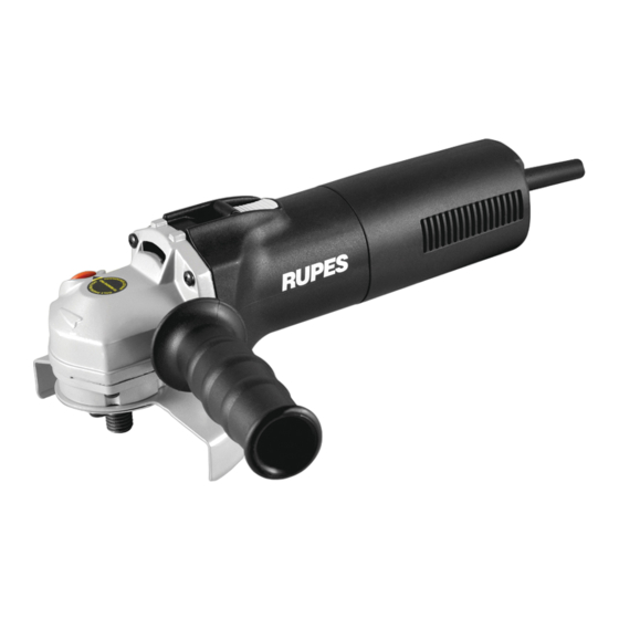 Rupes BA225S Operating Instructions Manual
