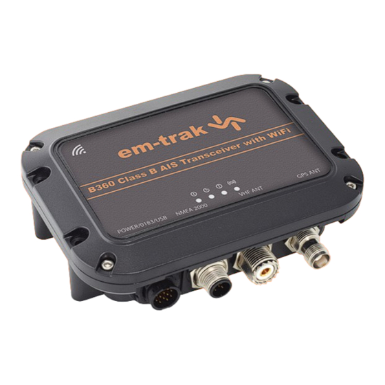 Em-Trak B360 Product Manual