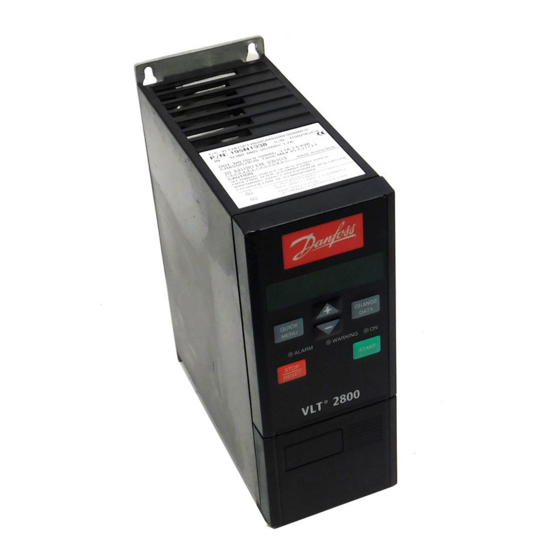Danfoss VLT 2800 Series Quick Start Manual