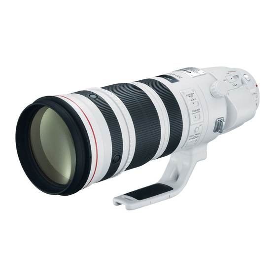 Canon EF 200-400mm f/4L IS USM Extender 1.4X Manuals