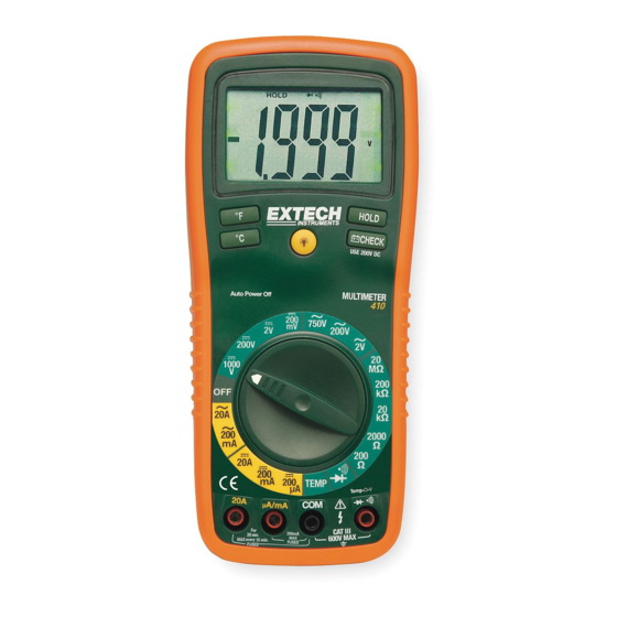 Extech Instruments EX410 User Manual