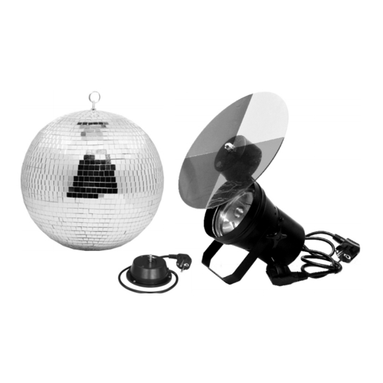 JB Systems MIRROR BALL SET Operation Manual