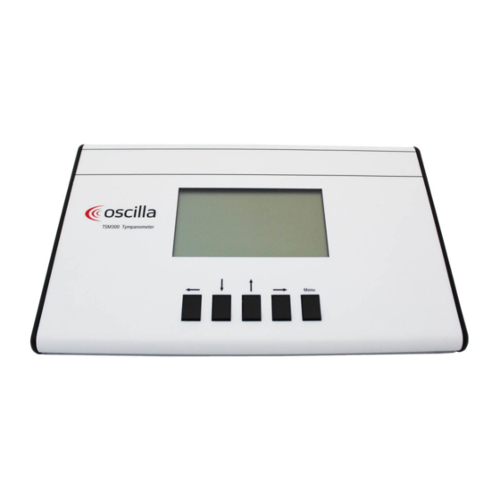 OSCILLA TSM-300 Instructions For Use Manual