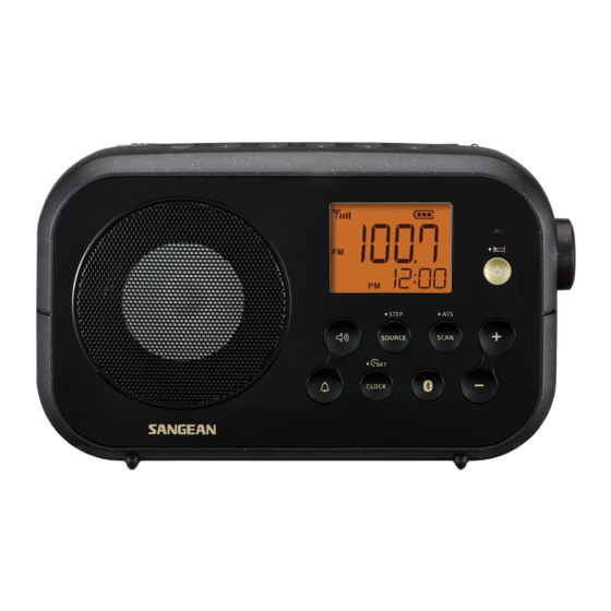 Sangean PR-D12BT Manual