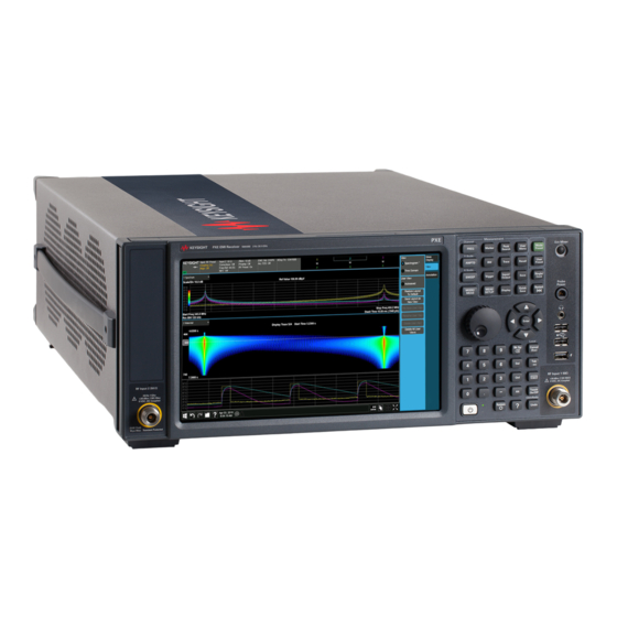 Keysight Technologies X Series Security Features And Document Of Volatility