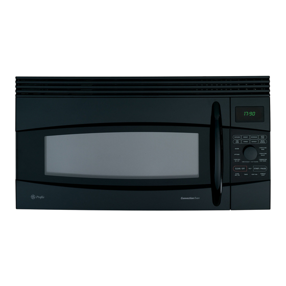 GE JVM1790BK - Profile 1.7 cu. Ft. Convection Microwave Manuals