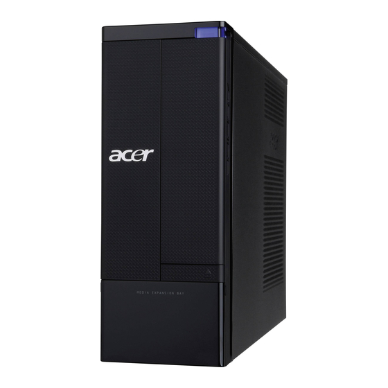 Acer Aspire X3950 Manuals
