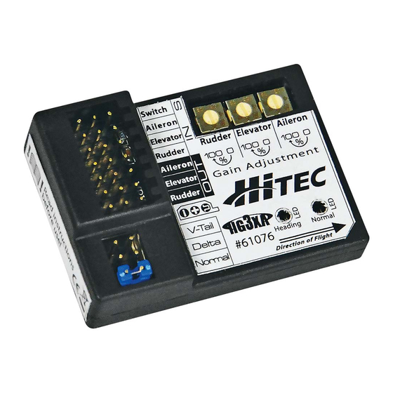 HITEC HG3XA Operation Manual
