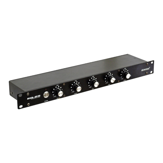 Omnitronic EQ-25 DJ Equalizer Manuals