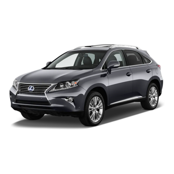 Lexus RX 450h 2014 Owner's Manual