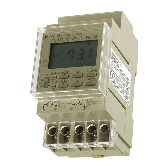 Omron  Timer User Manual