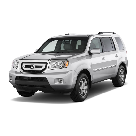 Honda Pilot 2009 Owner's Manual