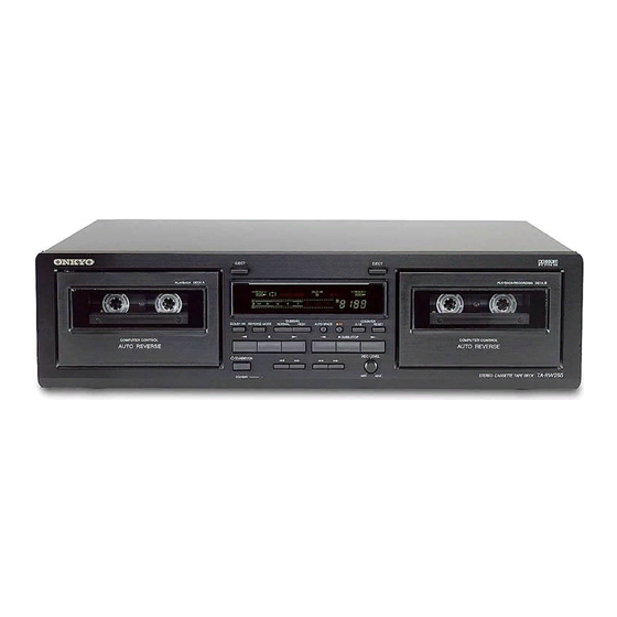 Onkyo ta-rw255 Service Manual