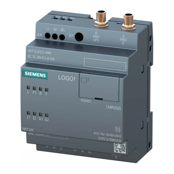 Siemens LOGO! CMR2040 Manuals
