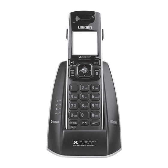 Uniden XDECT 8315 Series Owner's Manual