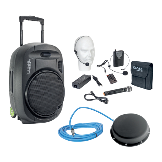 Ibiza sound PORT12VHF-BK-MKII-POOLPACK Manual