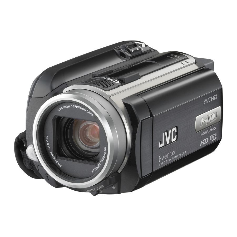 JVC GZ-HD30E Manual Book