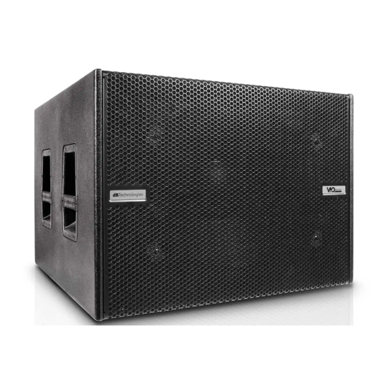 dB Technologies VIO S118R Quick Start User Manual