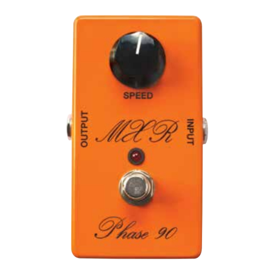 mxr CSP101SL Operation Manuals