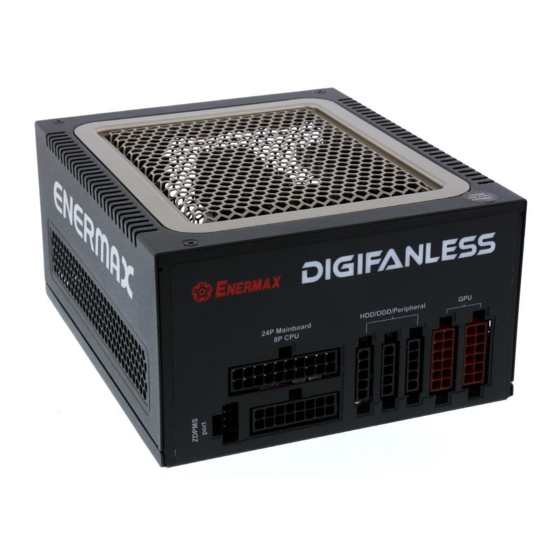 ENERMAX DIGIFANLESS EDF550AWN User Manual
