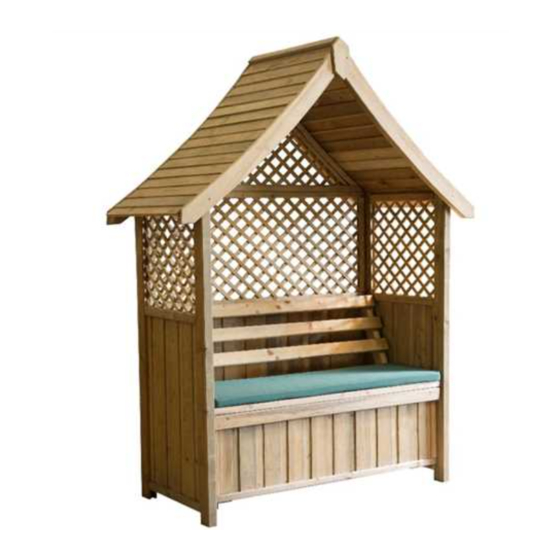 Zest 4 Leisure Norfolk Arbour with Storage Box Assembly Instructions Manual