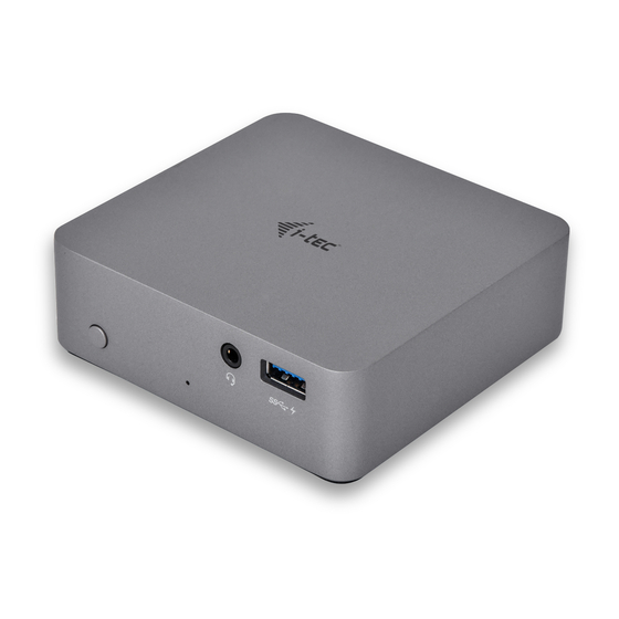 i-tec C31METAL4KDOCKPD User Manual
