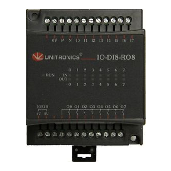 UNITRONICS IO-DI8-RO8-L MANUAL Pdf Download | ManualsLib