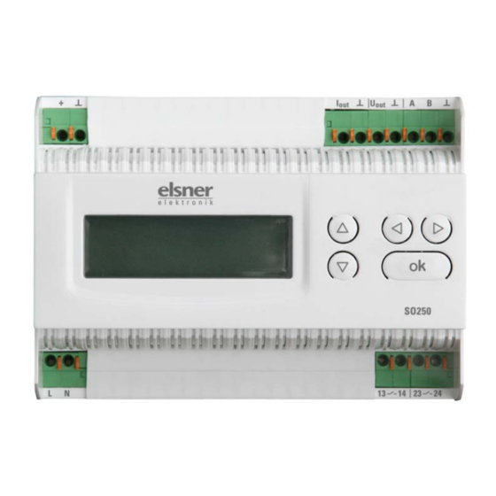 elsner elektronik SO250-UI Manuals