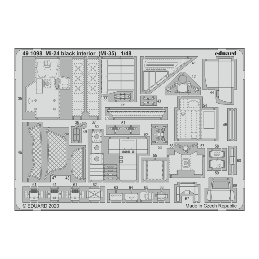 Eduard Mi-24 black interior (Mi-35) Manual