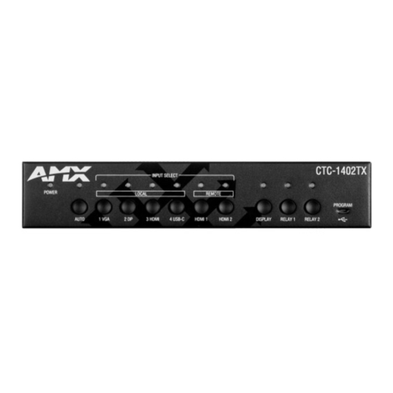 Harman AMX CTC-1402TX User Manual
