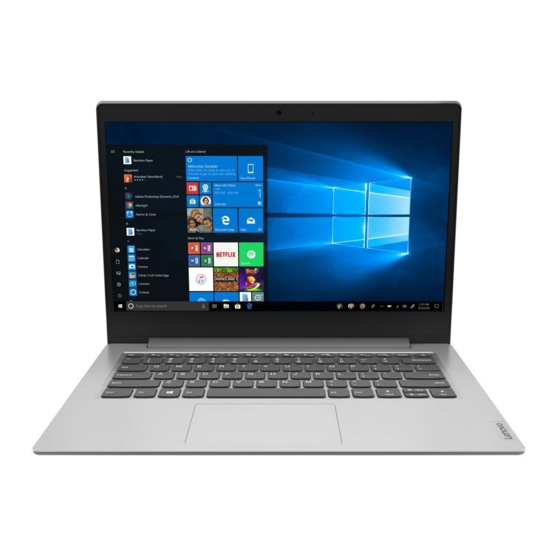 Lenovo IdeaPad 1 Setup Manual