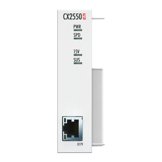 Beckhoff CX2550 Series USB Extender Manuals