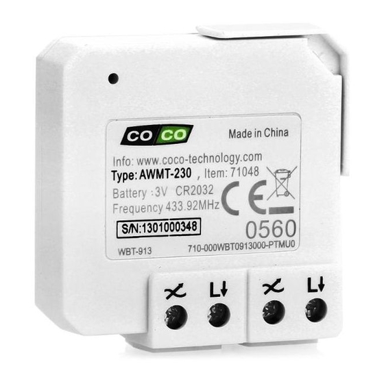 CoCo AWMT-230 Quick Installation Manual