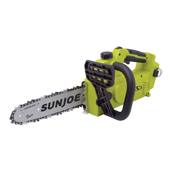 SNOWJOE SUNJOE 24V-10CS-RM Chain Saw Manuals