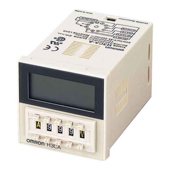 Omron H3CA Manuals
