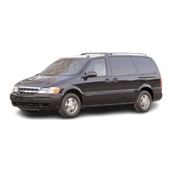 Chevrolet 2004 Venture Getting To Know Manual