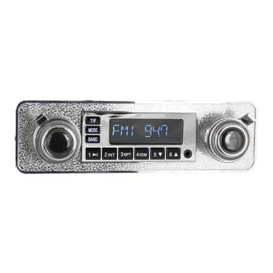 RetroSound Model One B Owner's Installation Manual