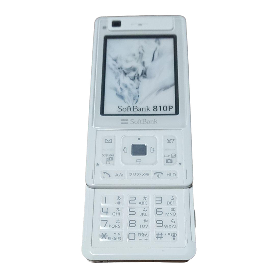 SoftBank 810P User Manual