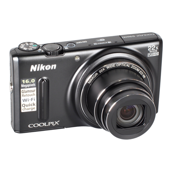 Nikon COOLPIX S9600 Quick Start Manual